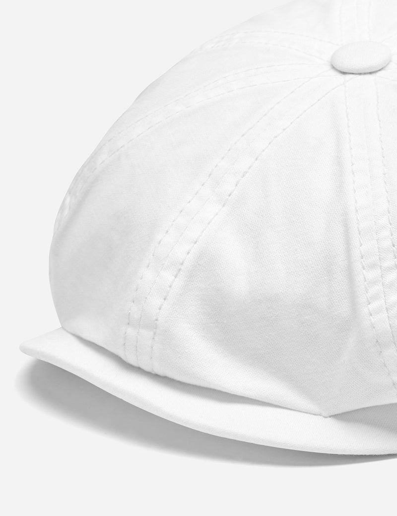 Stetson Hatteras Dyed Newsboy Cap (Cotton) - Cream White