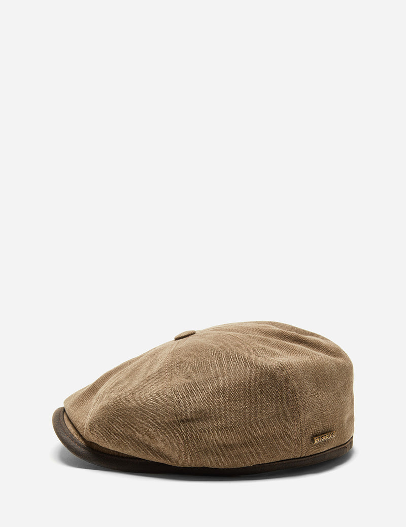 Stetson Hatteras Seward Newsboy Cap (Canvas) - Olive Green