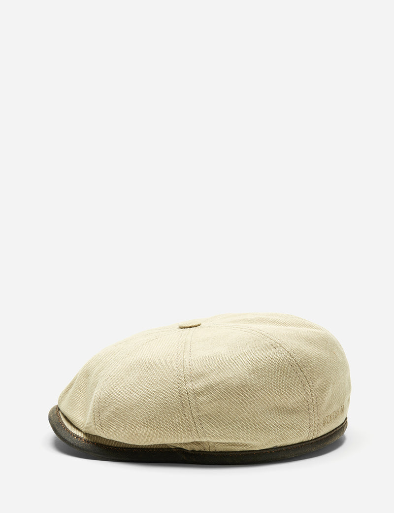 Stetson Hatteras Seward Newsboy Cap (Canvas) - Khaki