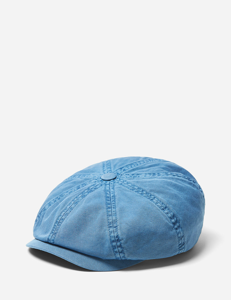 Stetson Hatteras Overdye Newsboy Cap (Cotton) - Blue