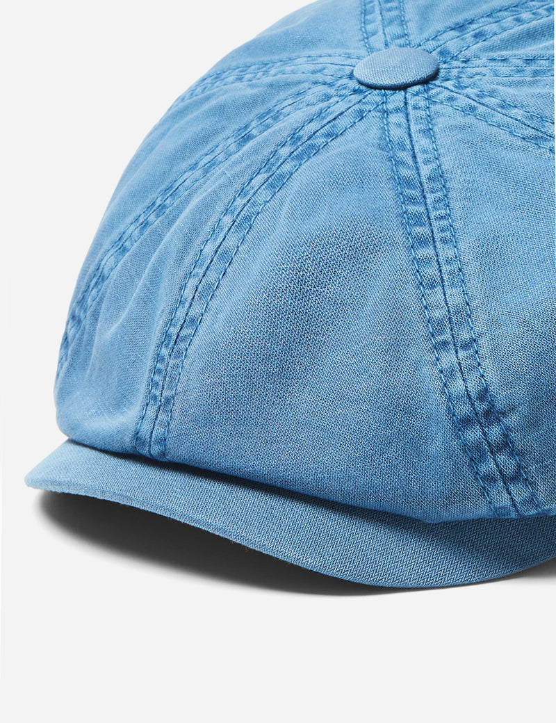 Stetson Hatteras Overdye Newsboy Cap (Cotton) - Blue