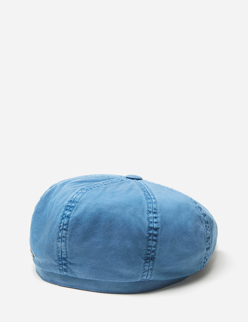Stetson Hatteras Overdye Newsboy Cap (Cotton) - Blue
