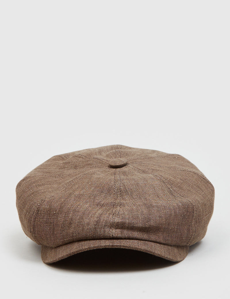 Stetson Hatteras Newsboy Cap (Linen) - Brown