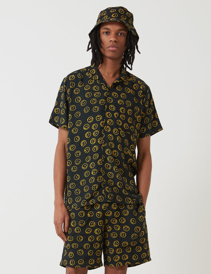 Stan Ray Smiley Batik Shirt - Black