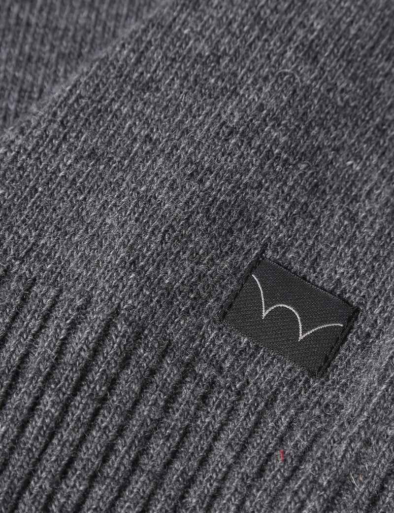 Edwin Silt Knit Sweatshirt - Dark Grey Marl