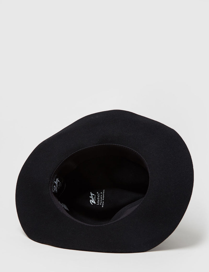 Bailey Inglis Widebrim Fedora Hat - Black