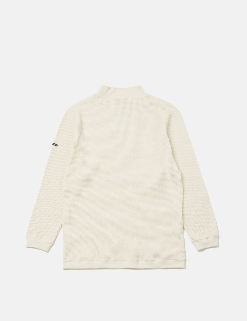 Manastash Heavy Snug Mock Neck Cardigan - Natural