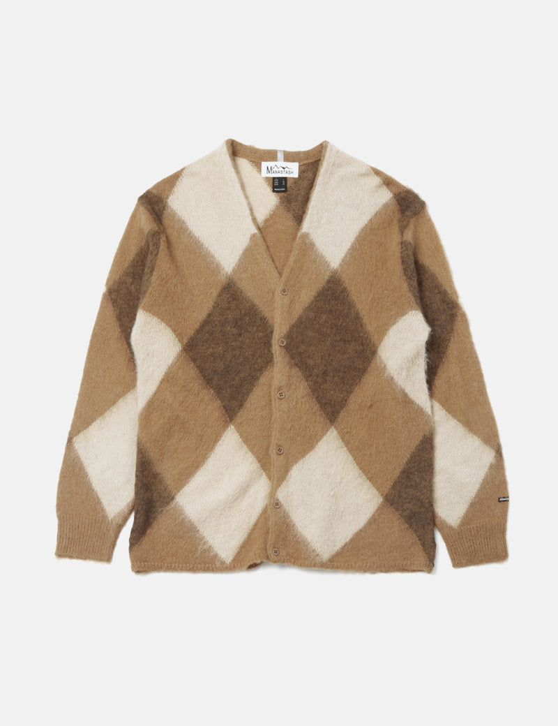 Manastash Aberdeen Kurtigan Argyle カーディガン - ベージュ
