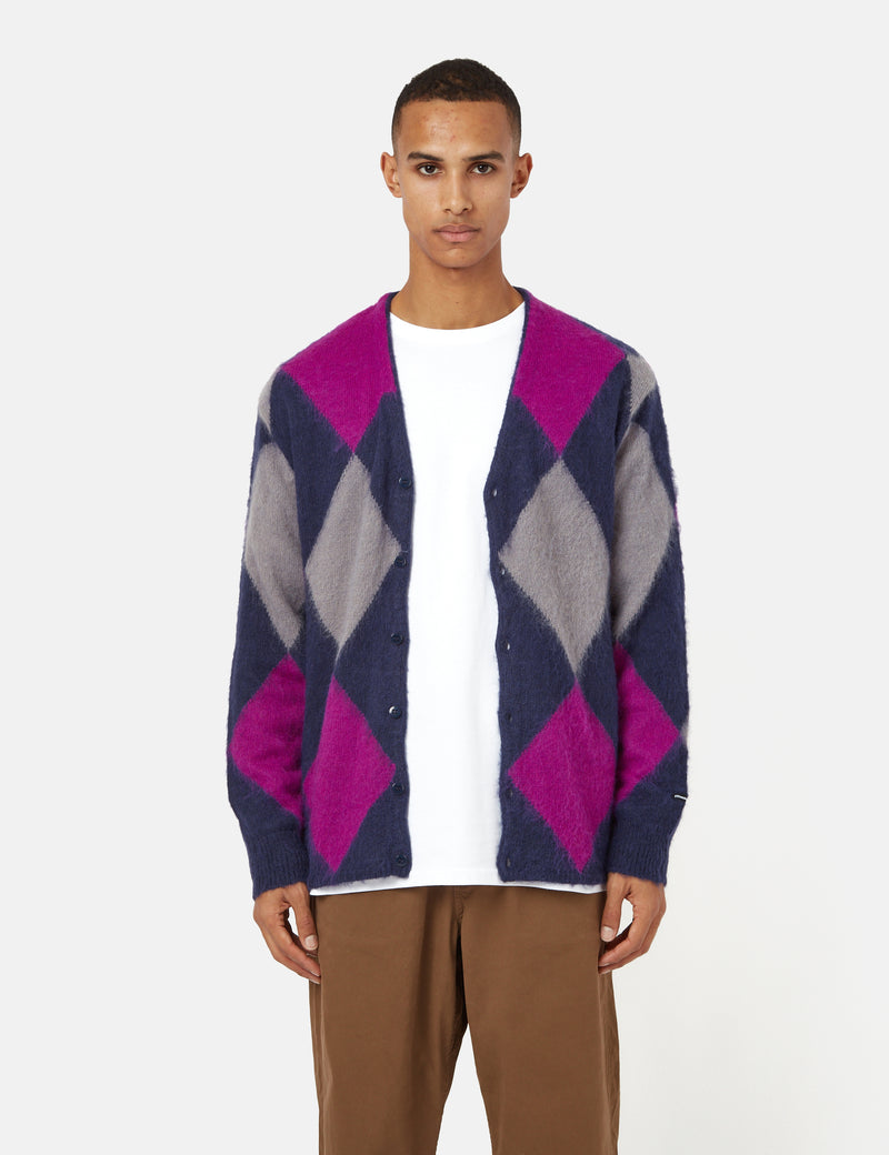 Manastash Aberdeen Kurtigan Argyle Cardigan - Marine