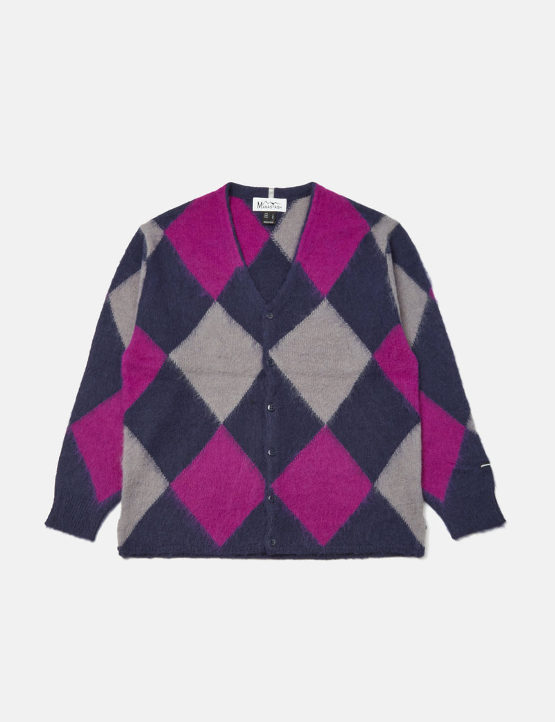 Manastash Aberdeen Kurtigan Argyle Cardigan - Marine