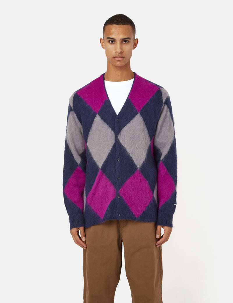 Manastash Aberdeen Kurtigan Argyle Cardigan - Marine