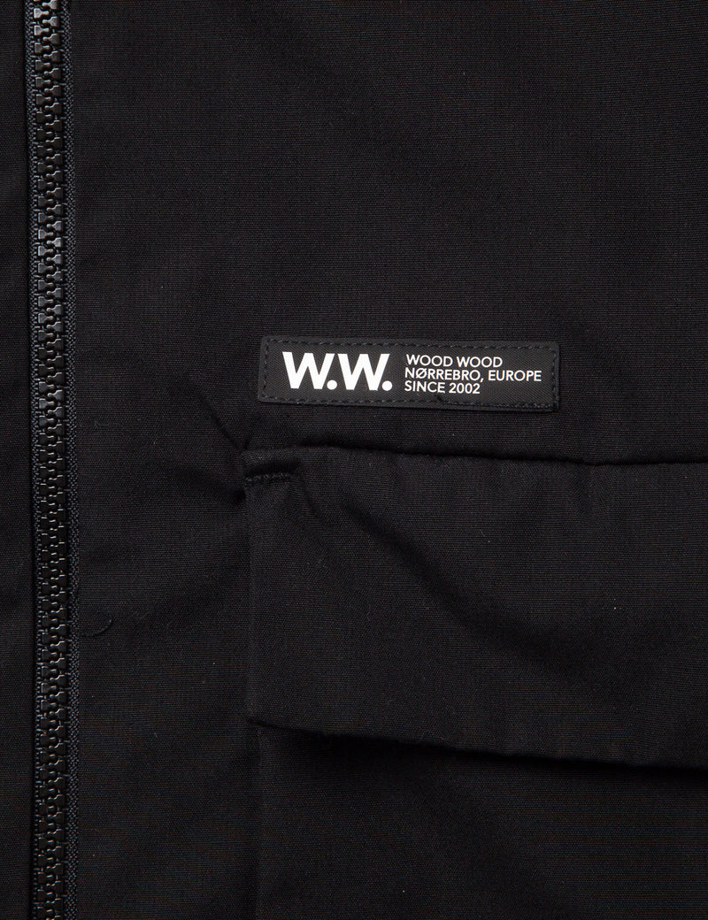 Wood Wood Shaun Woven Jacket - Black