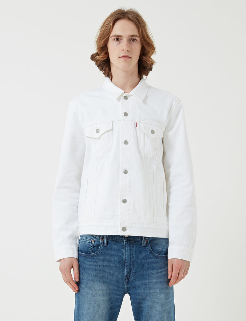 Veste Trucker Levis Denim - Blanc Acier