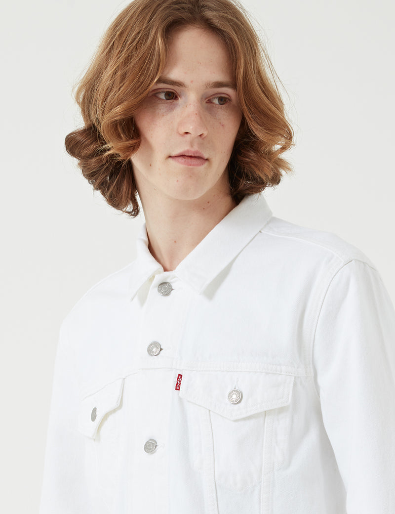 Veste Trucker Levis Denim - Blanc Acier