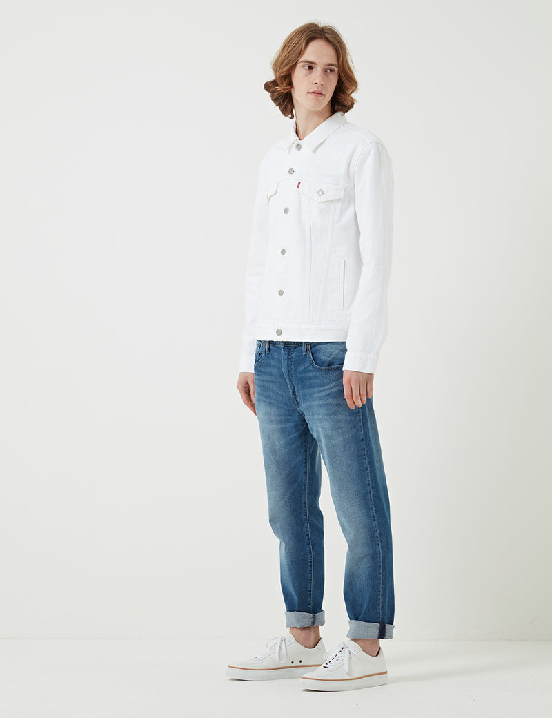 Veste Trucker Levis Denim - Blanc Acier