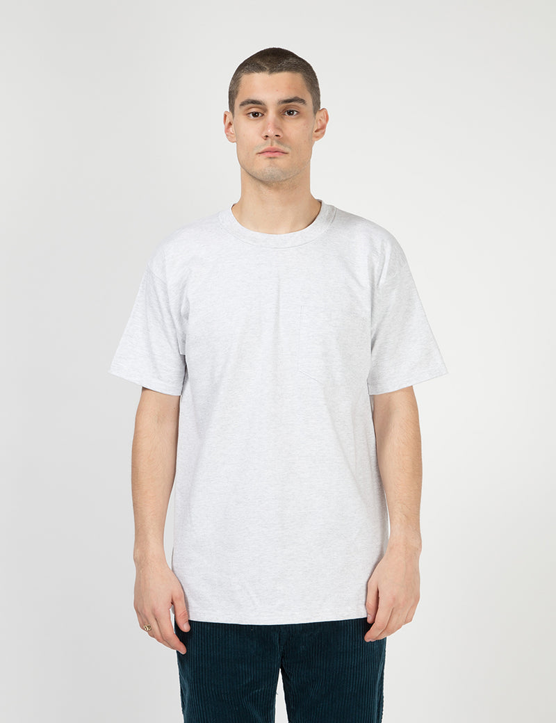 Lifewear USA Made Pocket T-Shirt (8oz) - Ash Grey
