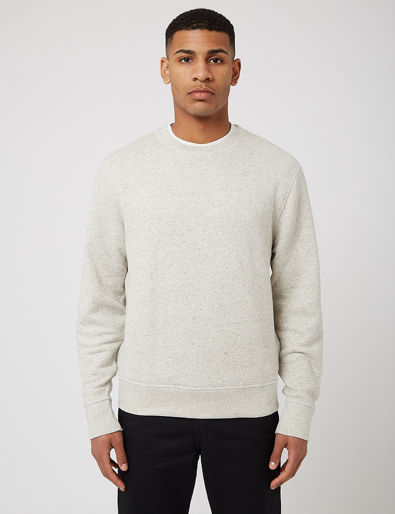 Levis Made & Crafted Relaxed Crewneck Sweat-그레이 헤더