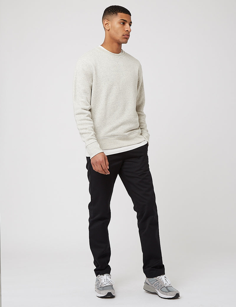 Levis Made & Crafted Relaxed Crewneck Sweat-그레이 헤더