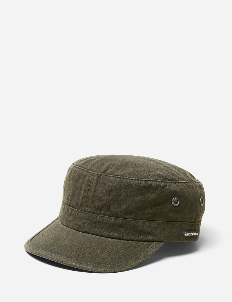 Stetson Army Cap (Cotton) - Washed Olive