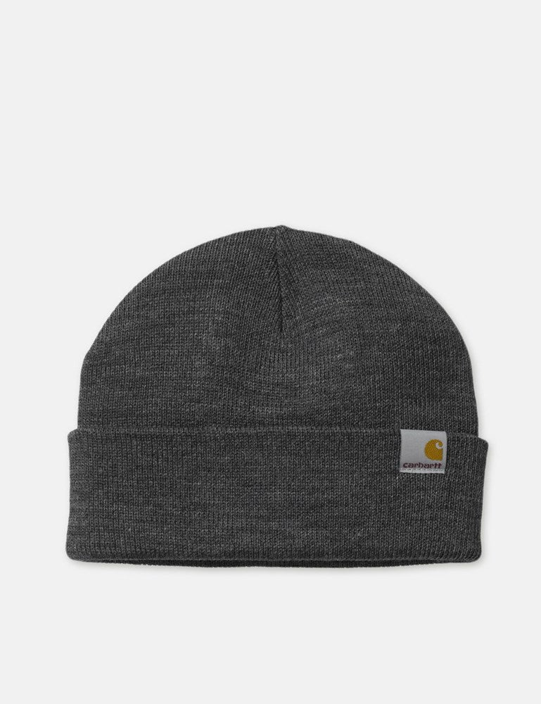 CarharttWIP Stratus Low Beanie Hat Dark Grey Heather URBAN EXCESS