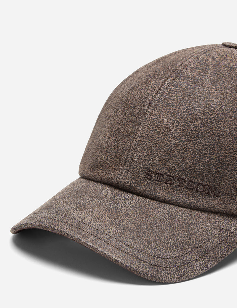 Stetson Pigskin Baseball Cap - Brown