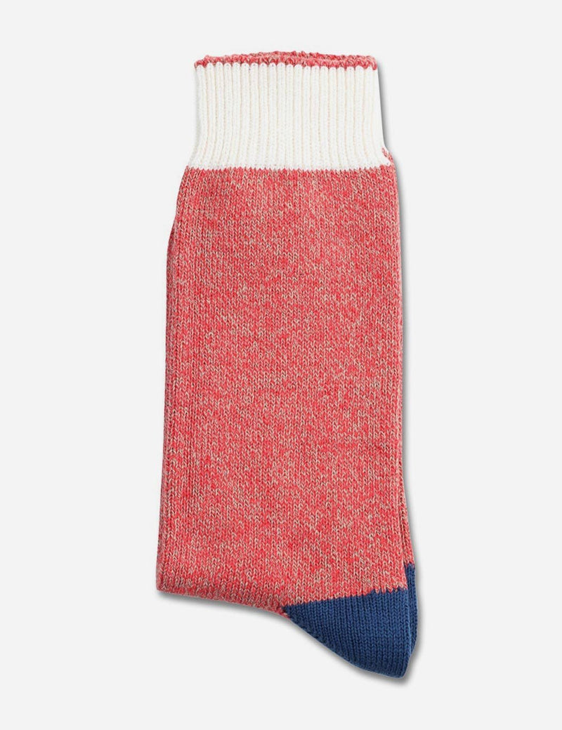 Democratique Relax Melange Socks - Red/Sand/Blue - Article