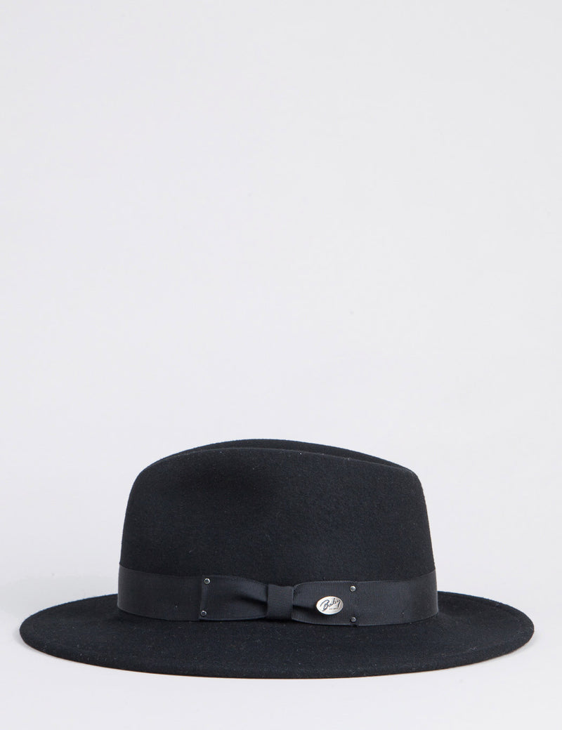 Bailey Curtis Widebrim Fedora Hat - Black