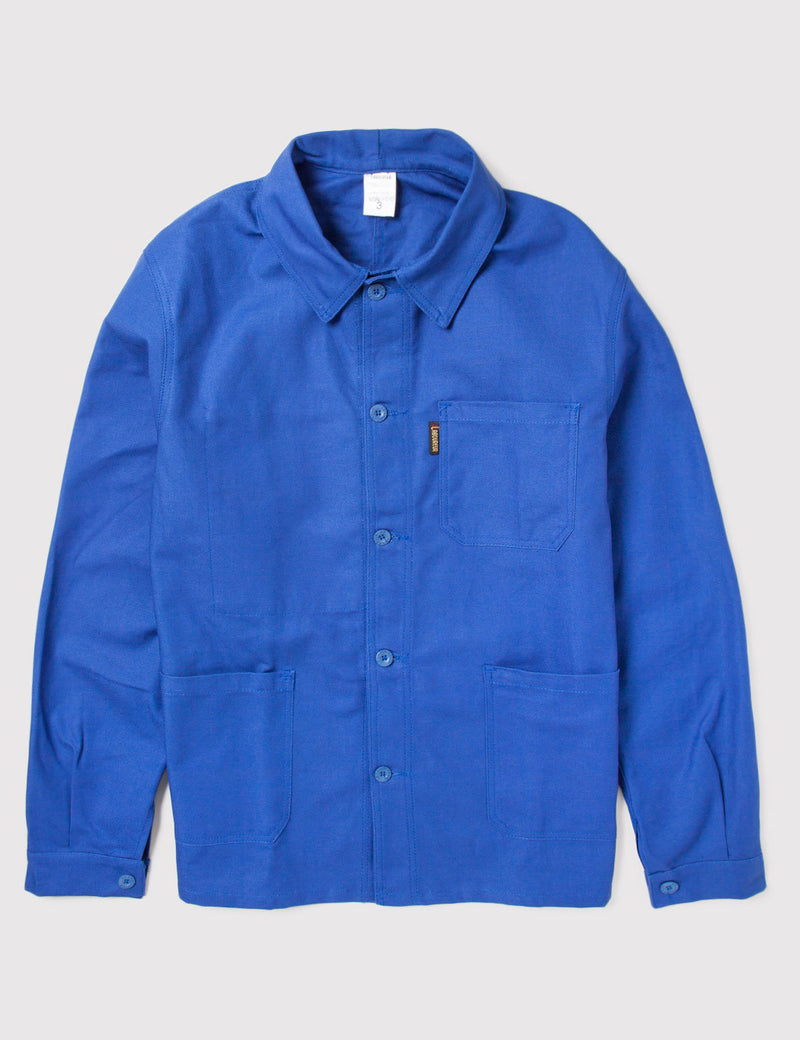 Shop Le Laboureur Cotton Work Jacket - Bugatti Blue | URBAN EXCESS.