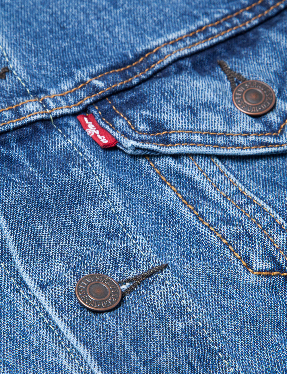 Levi's trucker medium sales stonewash