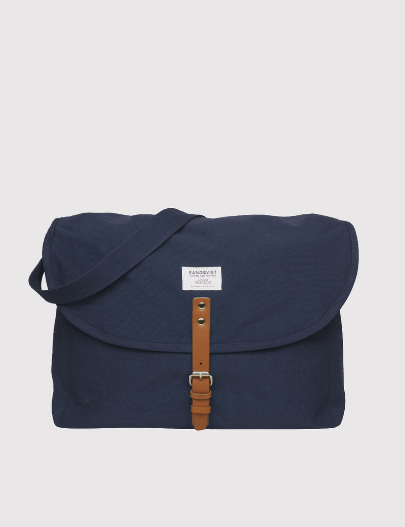 Sandqvist Jack Ground Messenger Bag - Blue