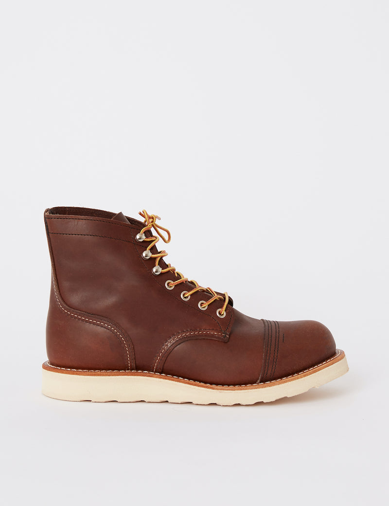 Red Wing 아이언 레인저 부츠(트랙션 트레드) - 앰버 브라운