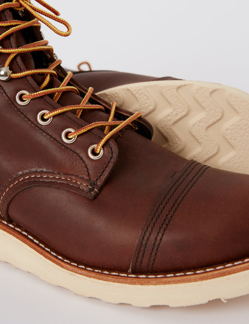 Red Wing 아이언 레인저 부츠(트랙션 트레드) - 앰버 브라운