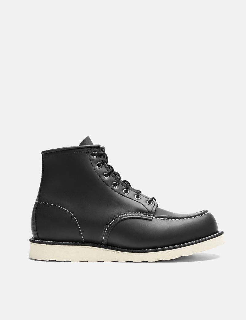 Red Wing 6" Moc Toe Boots (8130) - Black Chrome