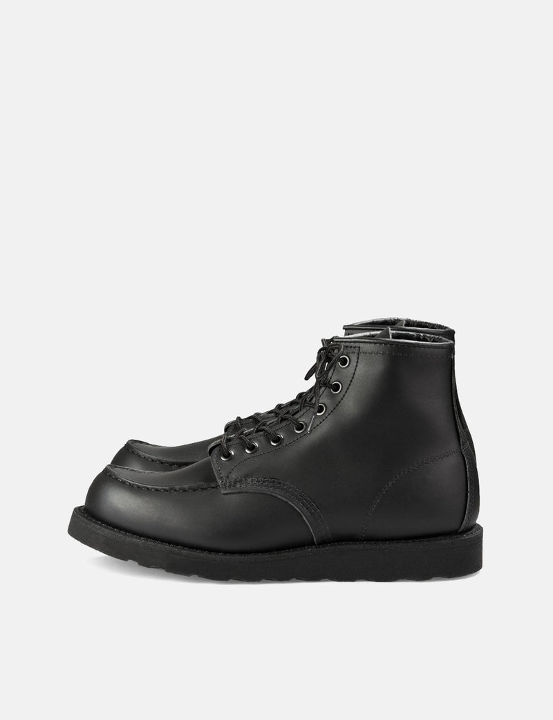 Red Wing 6" Moc Toe Boots (8137) - Skagway Black