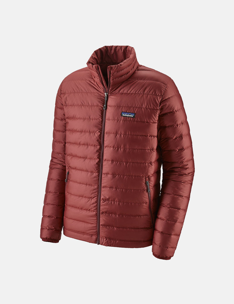 Patagonia 다운 스웨터 재킷-산화 레드