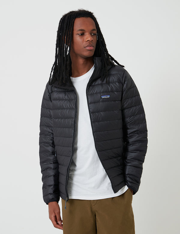 Patagonia Daunenpullover Hoody - Schwarz