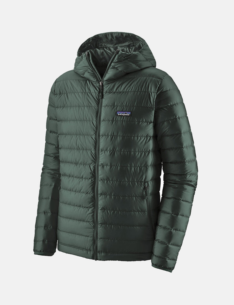 Patagonia Down Sweater Hooded Jacket - Carbon Green