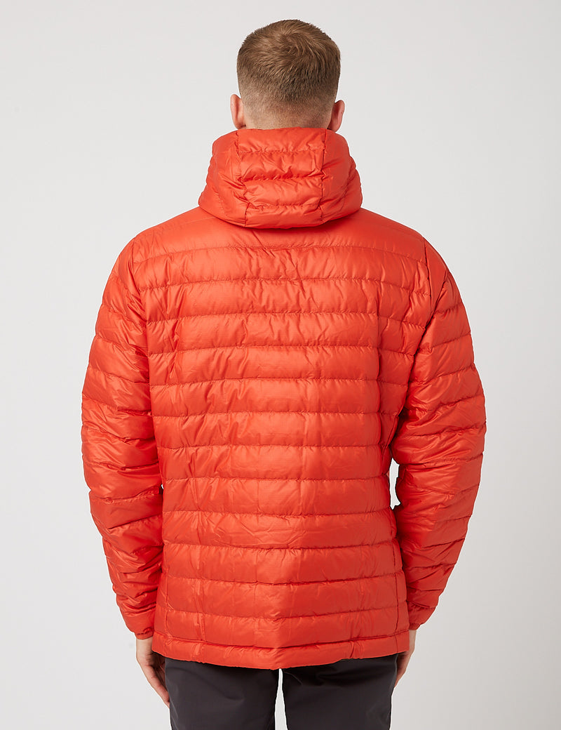 Patagonia Down Sweater Hooded Jacket - Hot Ember Red