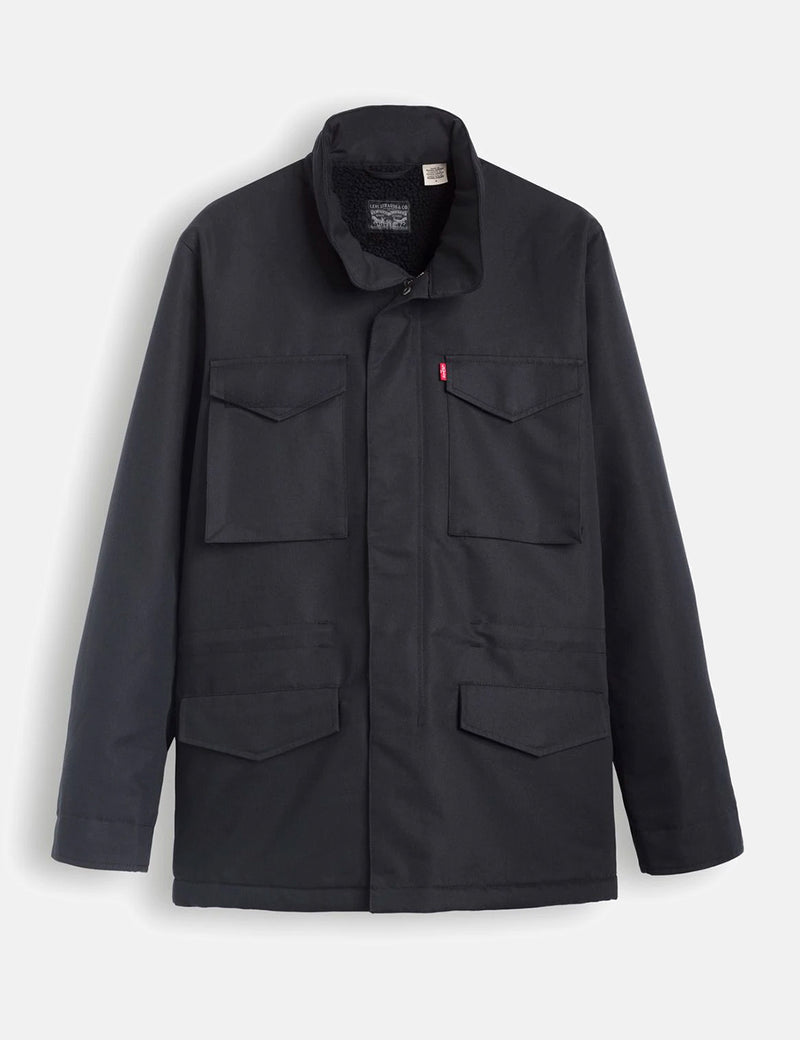 Levis Sherpa Feldmantel - Caviar Black