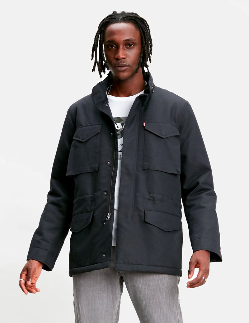 Manteau Levis Sherpa Field - Caviar Black