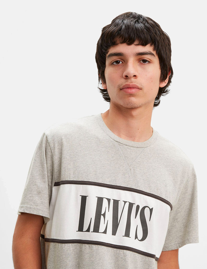 Levis Authentic Colour Block T-Shirt - Heather Grey