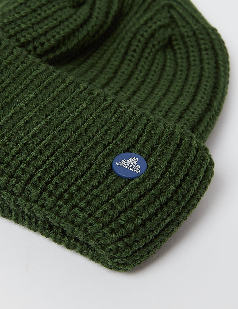 Stetson Hammaburg Wool Beanie Hat - Green