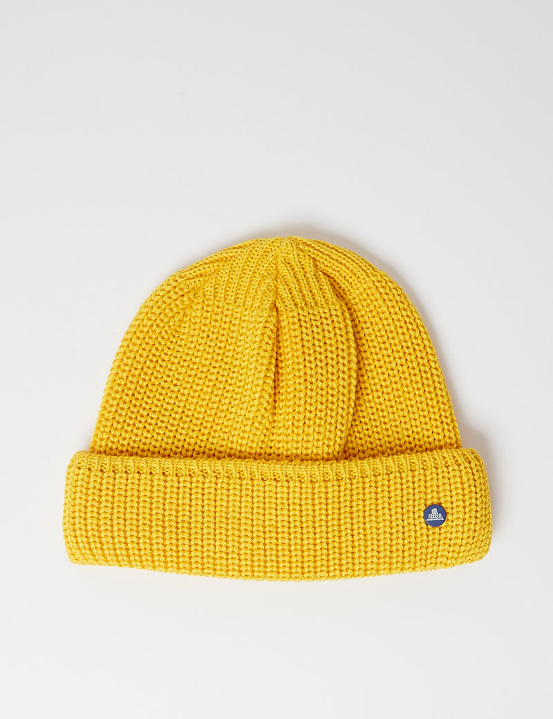 Stetson Hammaburg Wool Beanie Hat - Yellow