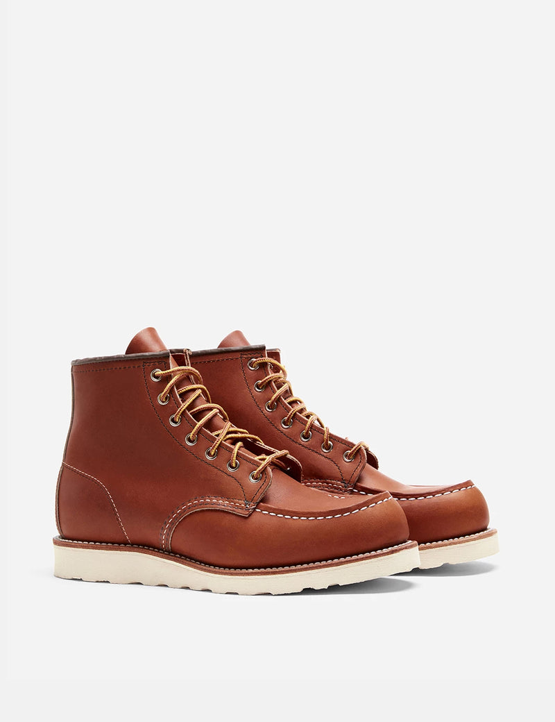 Red Wing Heritage Work 6" Moc Toe Boots (875) - Tan