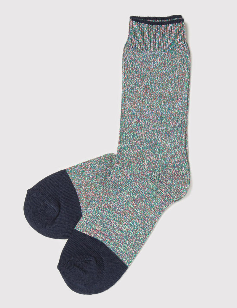 Democratique Relax Noise Socks - Green/Red - Article