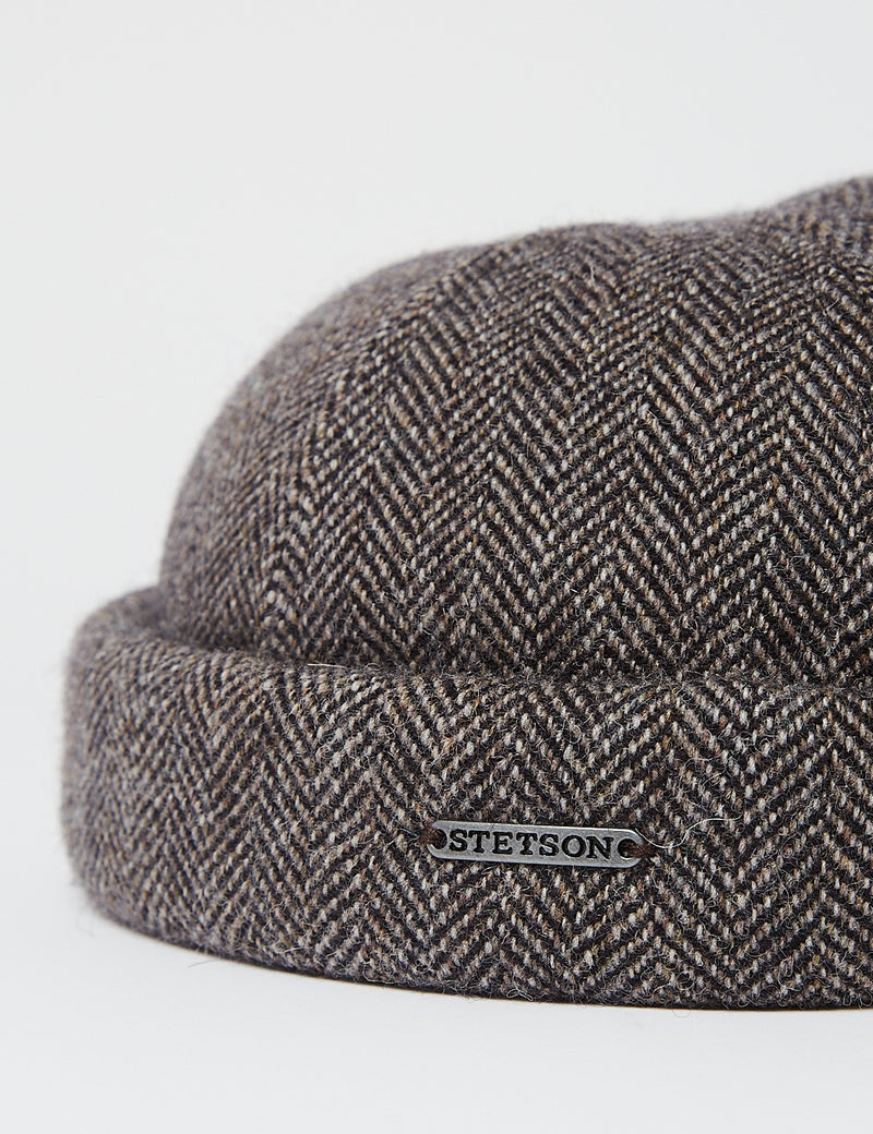 Chapeau Stetson Docker Wool Herringbone - Grey