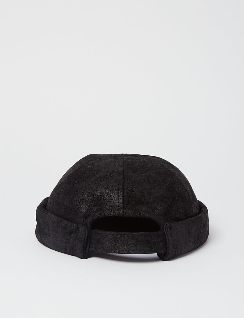 Stetson Docker Hat (Schweinehaut) - Schwarz