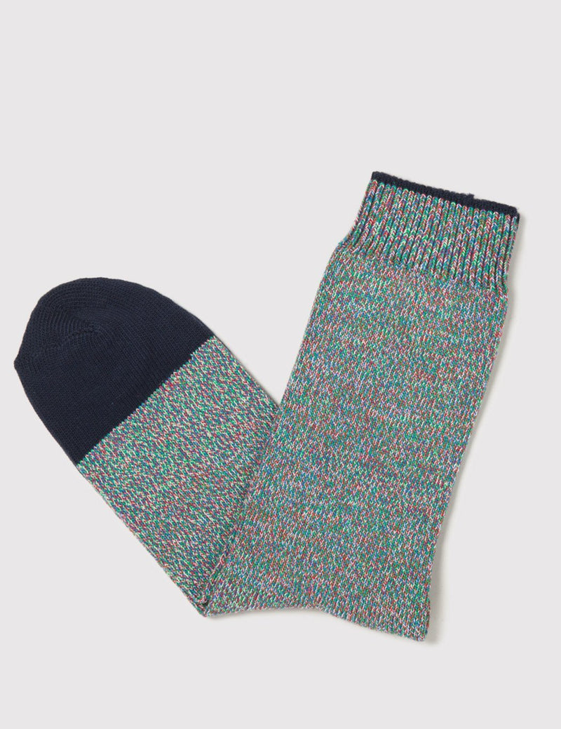 Democratique Relax Noise Socks - Green/Red - Article