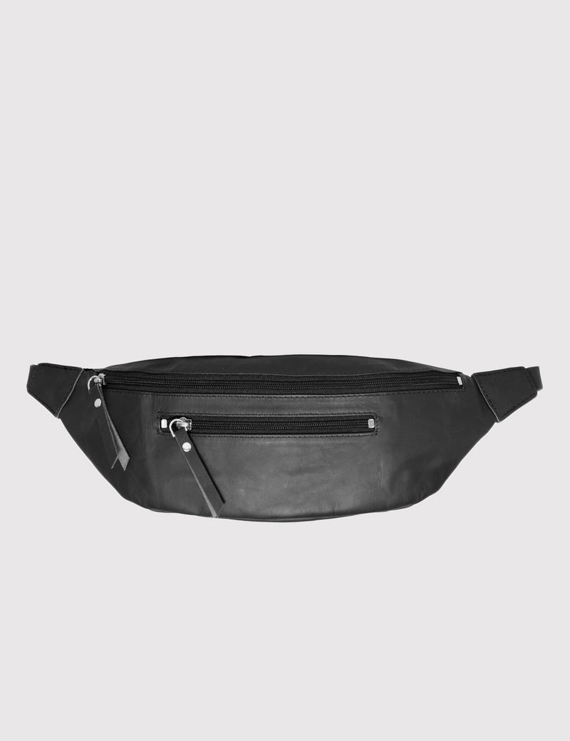 Sandqvist Kare Leather Bumbag - Black