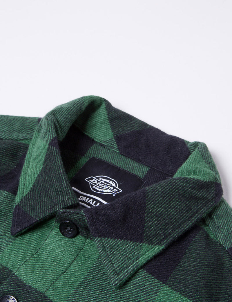 Dickies Sacramento Plaid Shirt - Pine Green